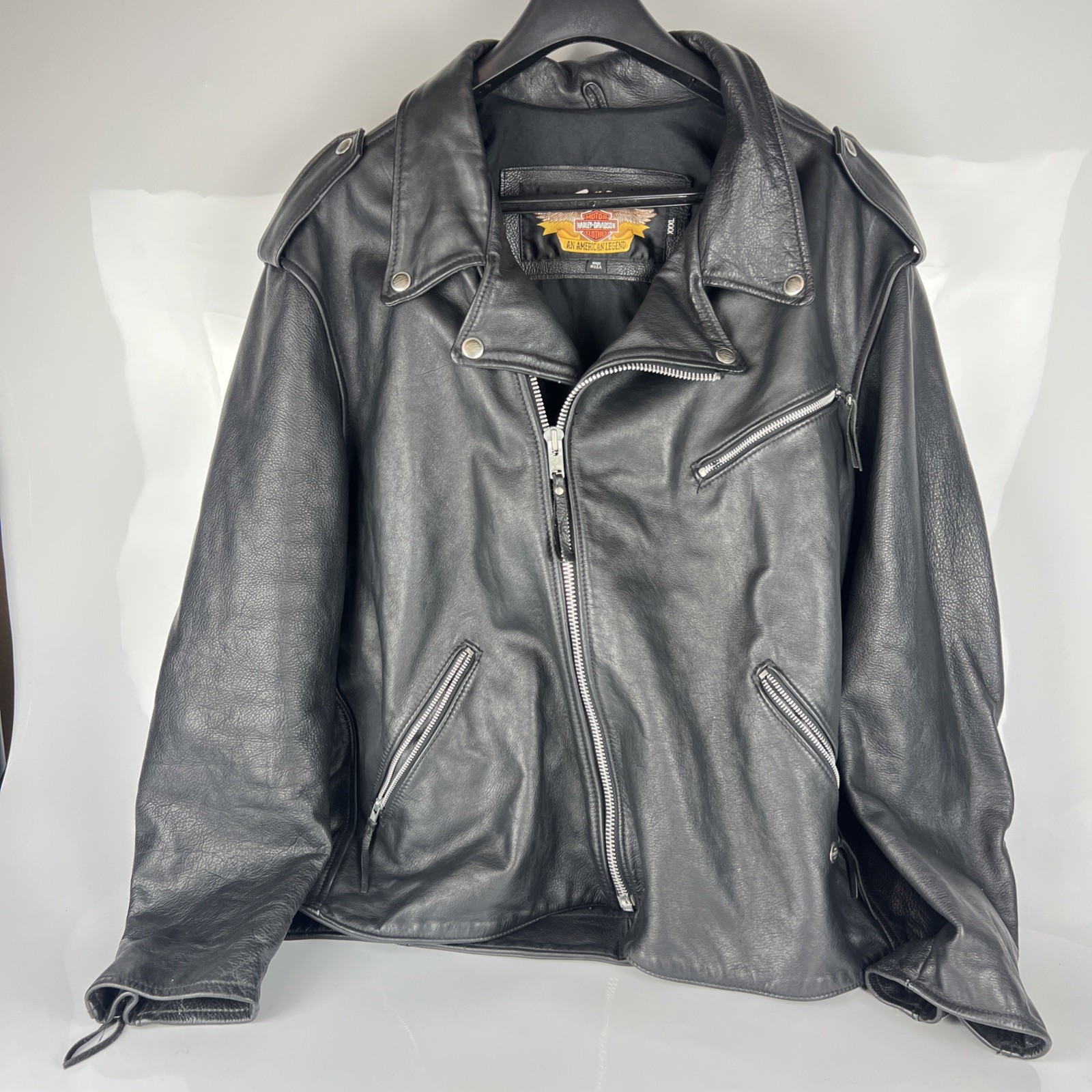 Vintage Harley-Davidson Leather Motorcycle Jacket Men's XXXL Black USA Vintage Harley-Davidson Leather Motorcycle Jacket Men's XXXL Black USA