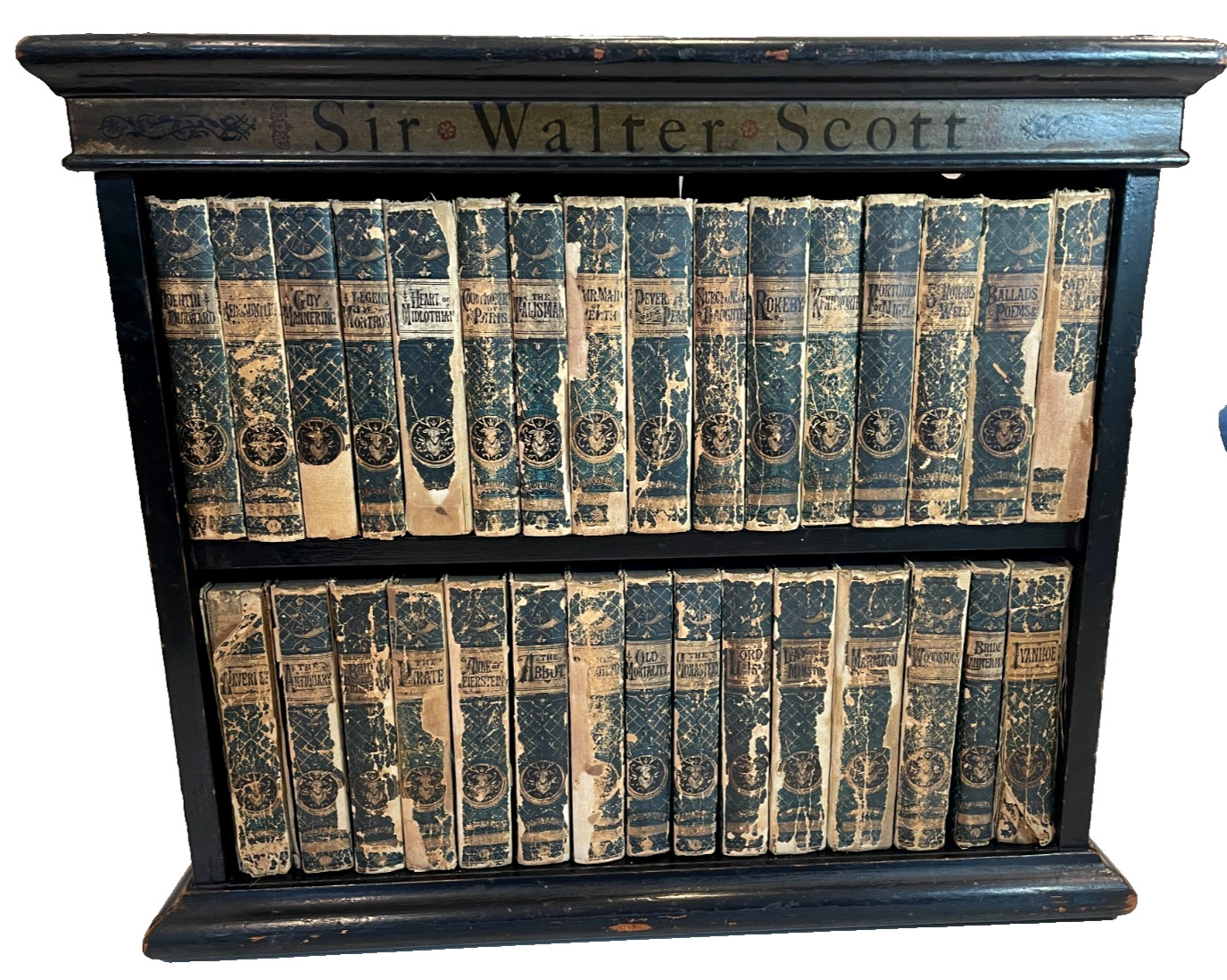 Sir Walter Scott-Handy Vol Scot Ed. Complete-31 Vol-1877-Original WoodenBookcase