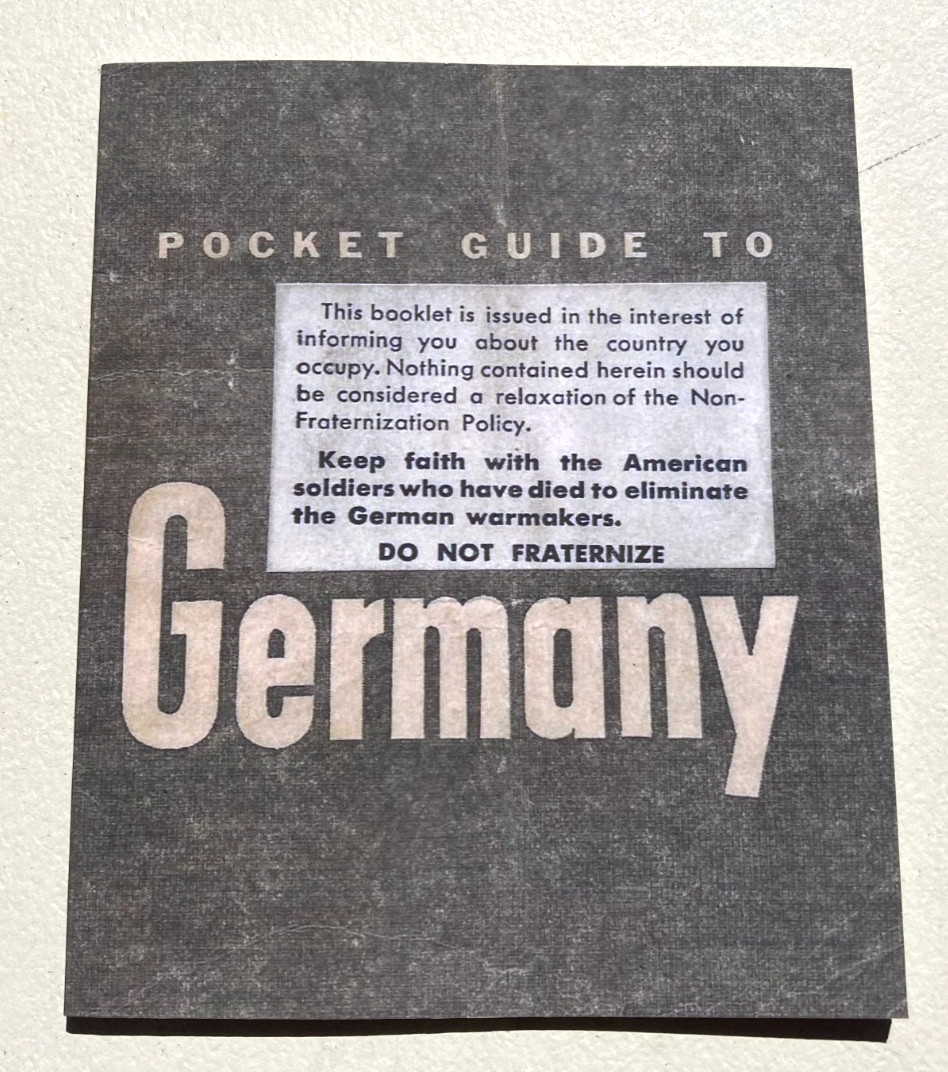 United States Army Pocket Guide to Germany, 1944 World War 2 / U.S Gov Printing United States Army Pocket Guide to Germany, 1944 World War 2 / U.S Gov Printing
