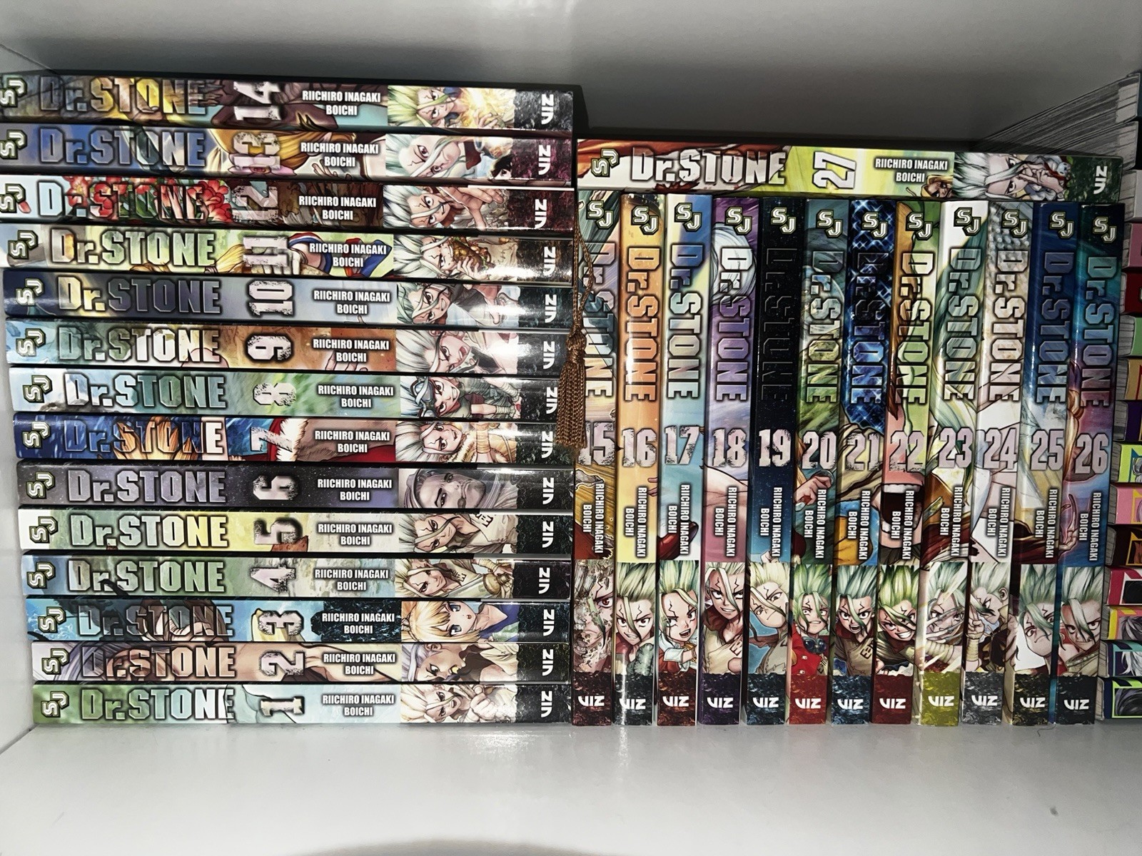 Dr Stone Manga Series Volumes 1-27 English Version Complete Set Comic Manga Dr Stone Manga Series Volumes 1-27 English Version Complete Set Comic Manga