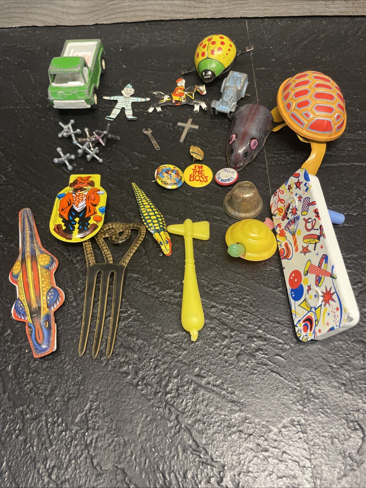 Vintage Child's Junk drawer items Lot of 22 Vintage Child's Junk drawer items Lot of 22