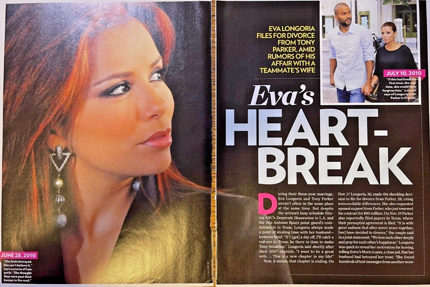 2010 Actress Eva Longoria Divorce From Tony Parker 2010 Actress Eva Longoria Divorce From Tony Parker