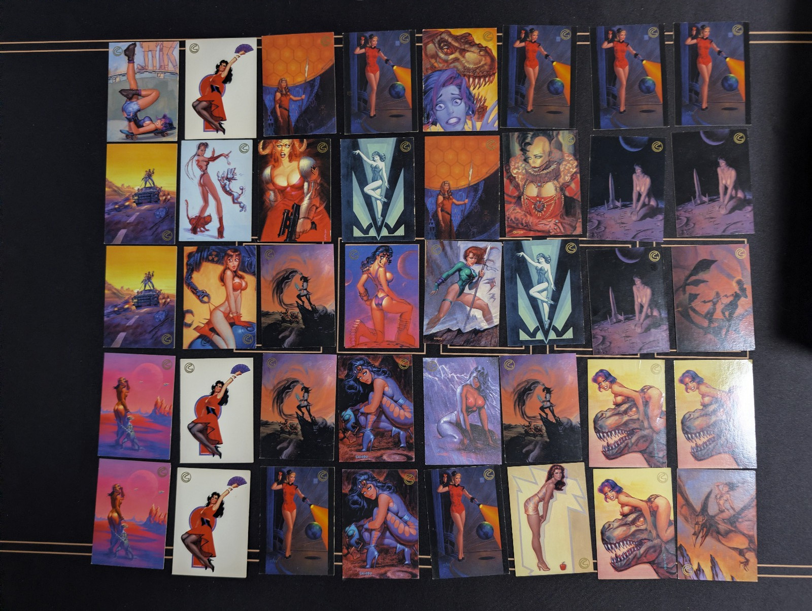 Vintage 1996 WildStorm Art of Joe Chiodo Trading Card Lot 1 (101 Cards) Vintage 1996 WildStorm Art of Joe Chiodo Trading Card Lot 1 (101 Cards)