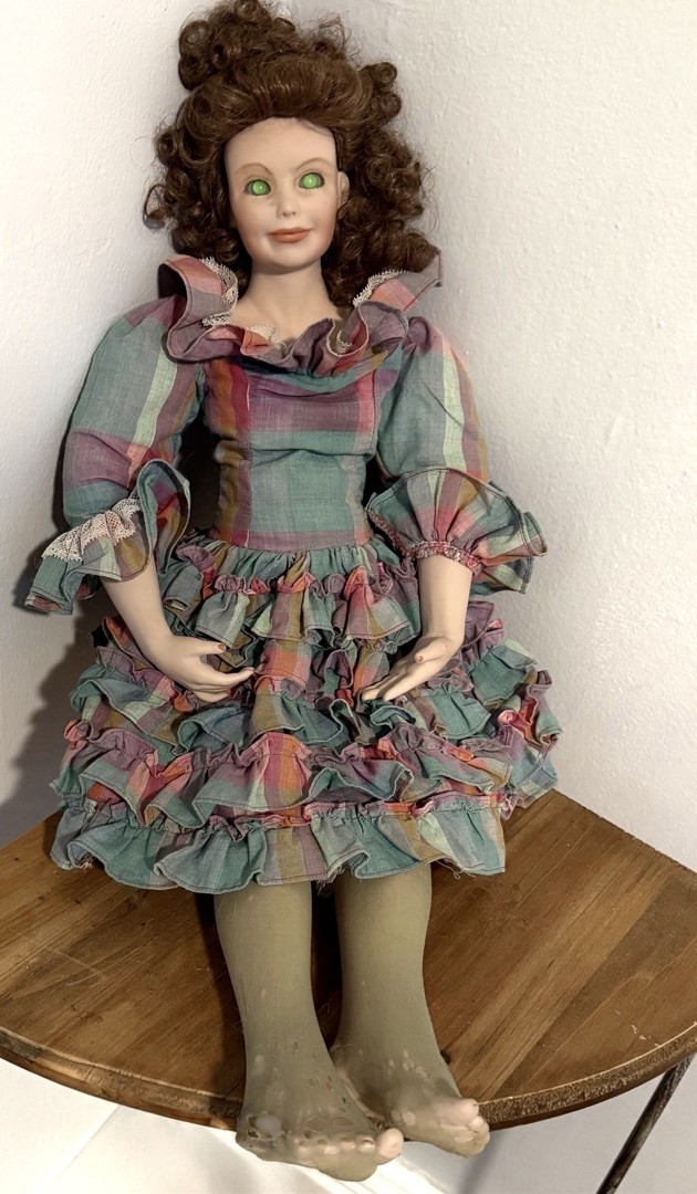 OOAK Creepy Clarice 26” Porcelain Gothic Spooky Doll Prop Horror