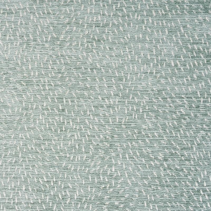 Schumacher Versatile Small Scale Chenille Fabric- Menemsha / Mineral 4 yds 75611