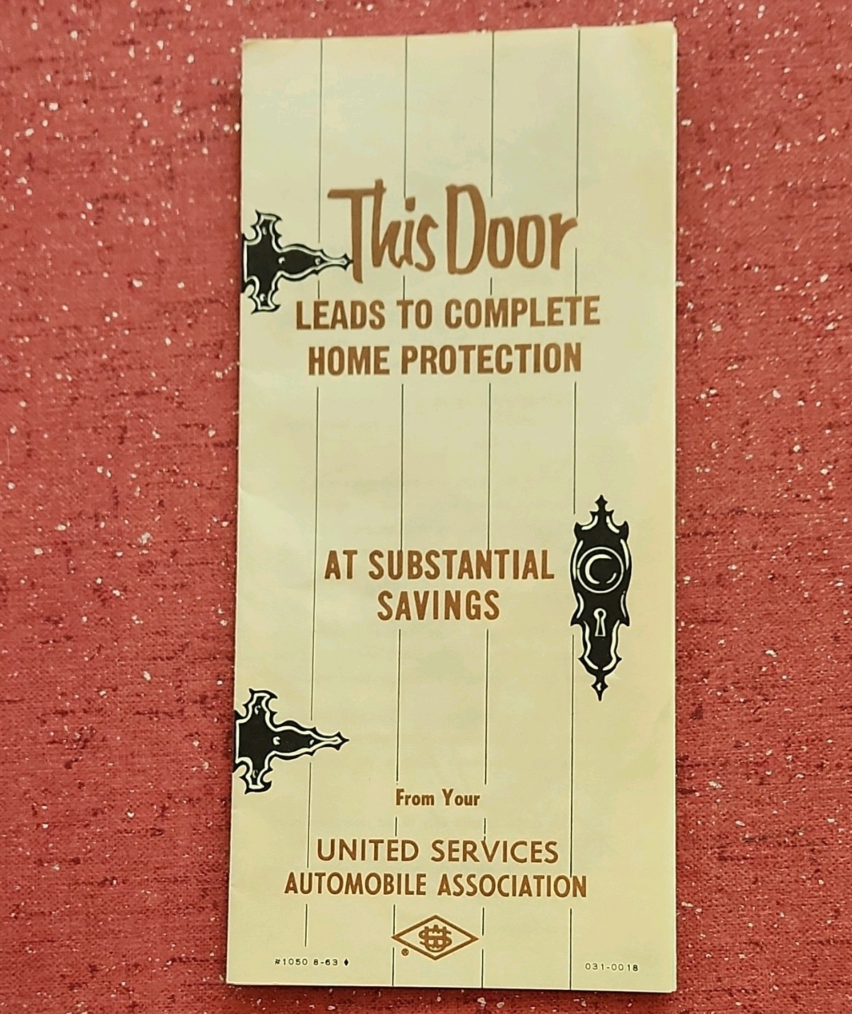 1963 USAA Homeowners Policy Home Protection Brochure - Banking & Insurance Theme 1963 USAA Homeowners Policy Home Protection Brochure - Banking & Insurance Theme