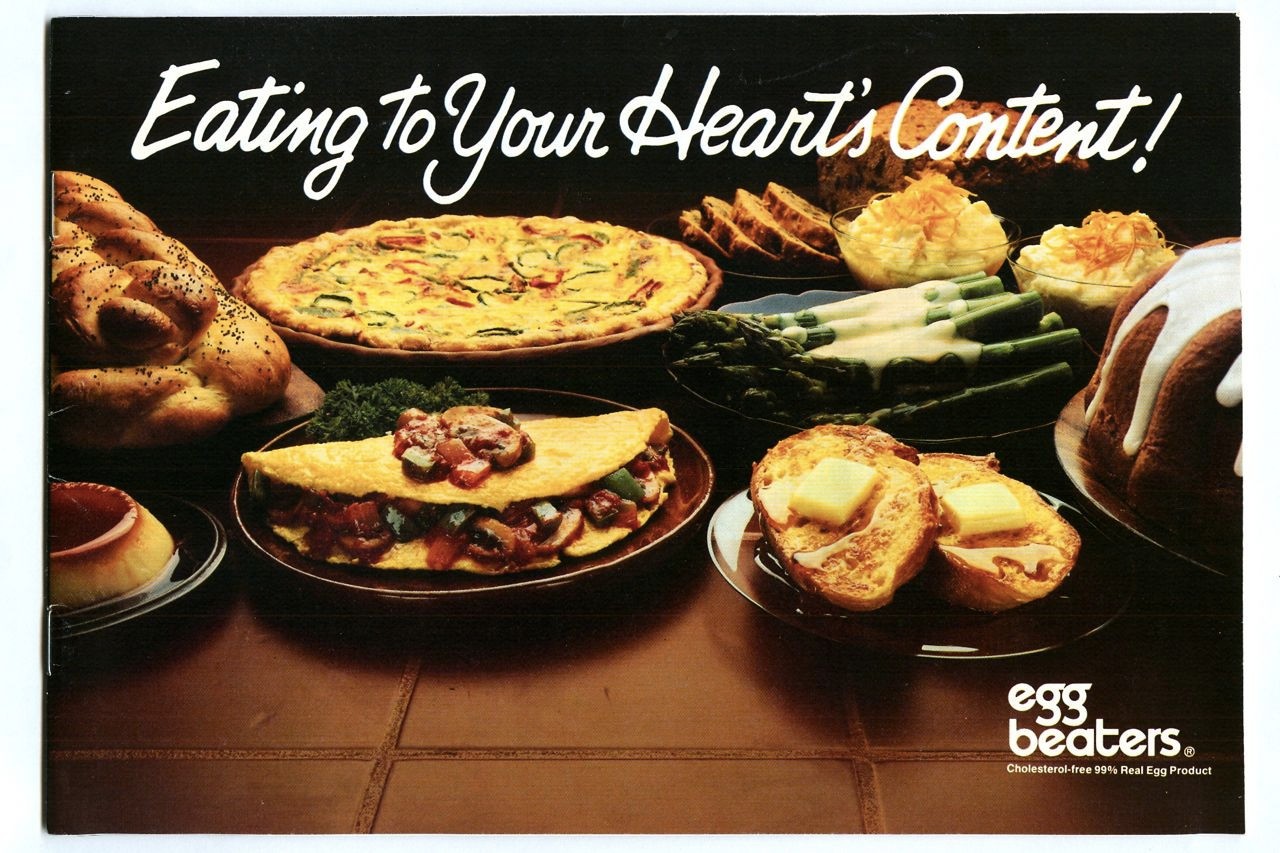 Vintage 1985 EGG BEATERS Eating to Your HEART's CONTENT Advertising Cookbook