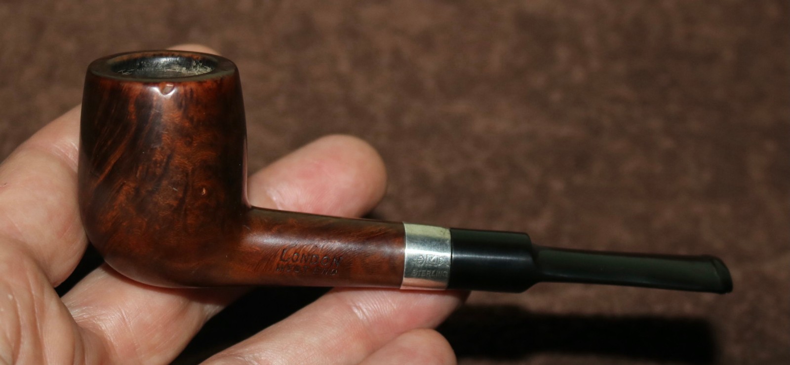 VTGE 1961 LONDON WEST END BRIAR PIPE BIRMINGHAM STERLING BAND GBD OR COMOY'S VTGE 1961 LONDON WEST END BRIAR PIPE BIRMINGHAM STERLING BAND GBD OR COMOY'S