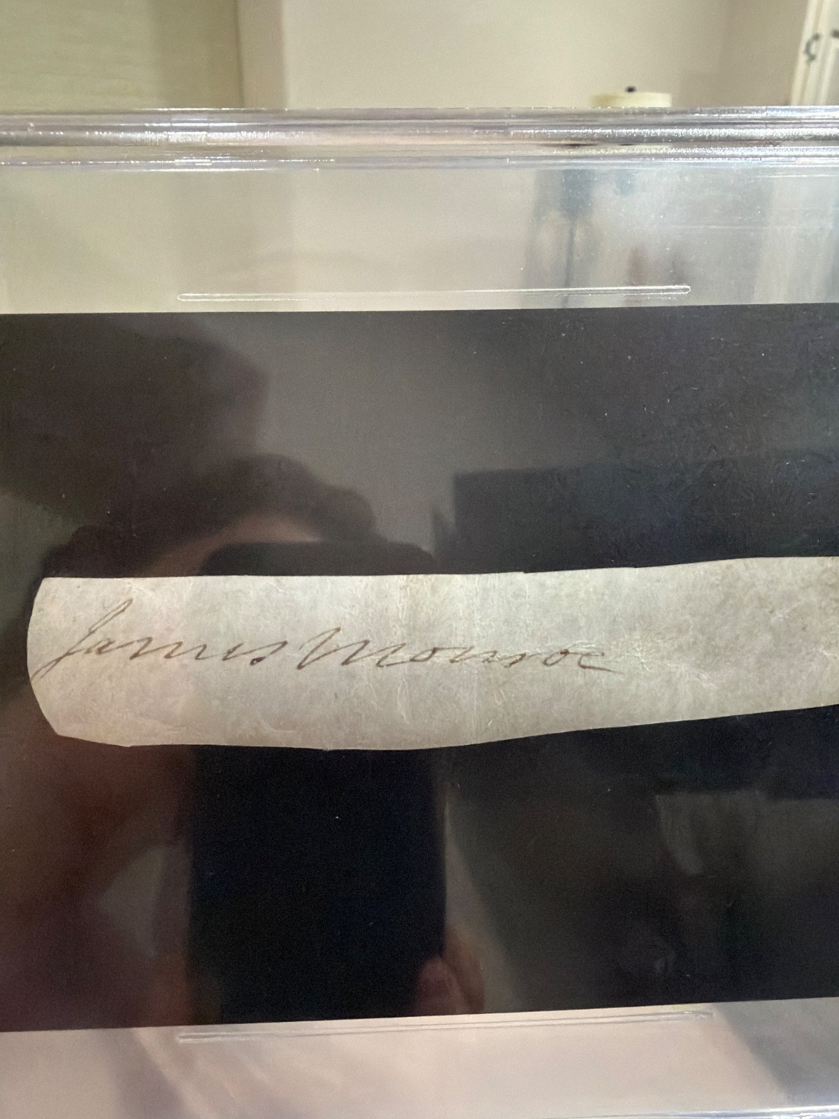 James Monroe Autograph/Signature, Beckett Authenticated, Great Example-Full Name James Monroe Autograph/Signature, Beckett Authenticated, Great Example-Full Name
