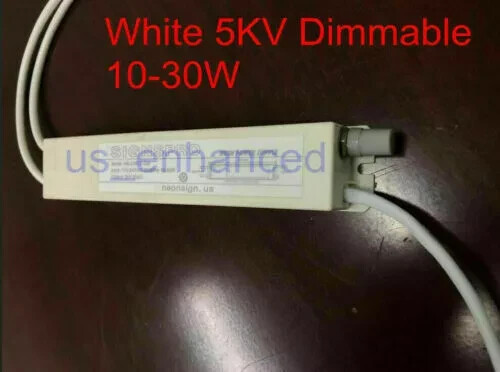 5KV 30mA White Transformer Neon Light Sign Power Supply Includes a Dimmer