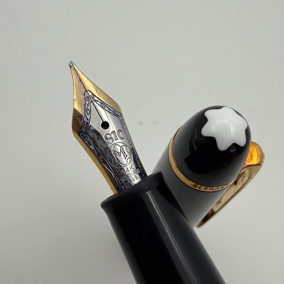 Authentic Montblanc Meisterstück 145 Classique Fountain Pen 14K Gold Nib