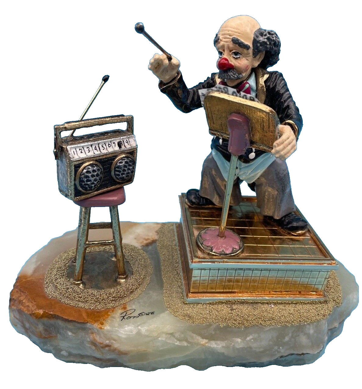 1988 Ron Lee Conductor Clown Leading Music From His Radio ~\