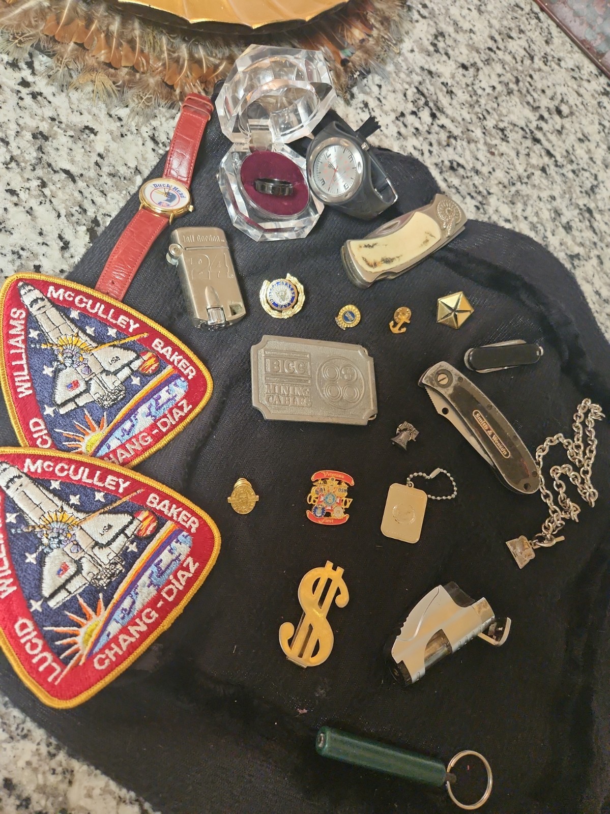 Vtg Mens Ring,Pins & Misc Lot (AS IS)