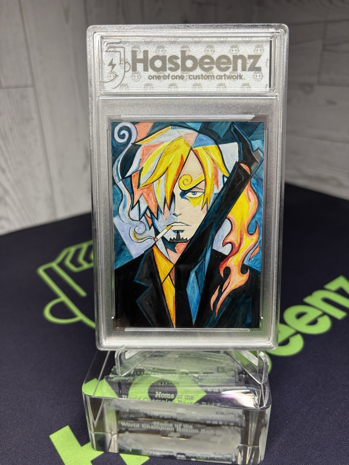 2026 Hasbeenz x One Piece Sanji Abstract Series Art Card 1/1 Encased