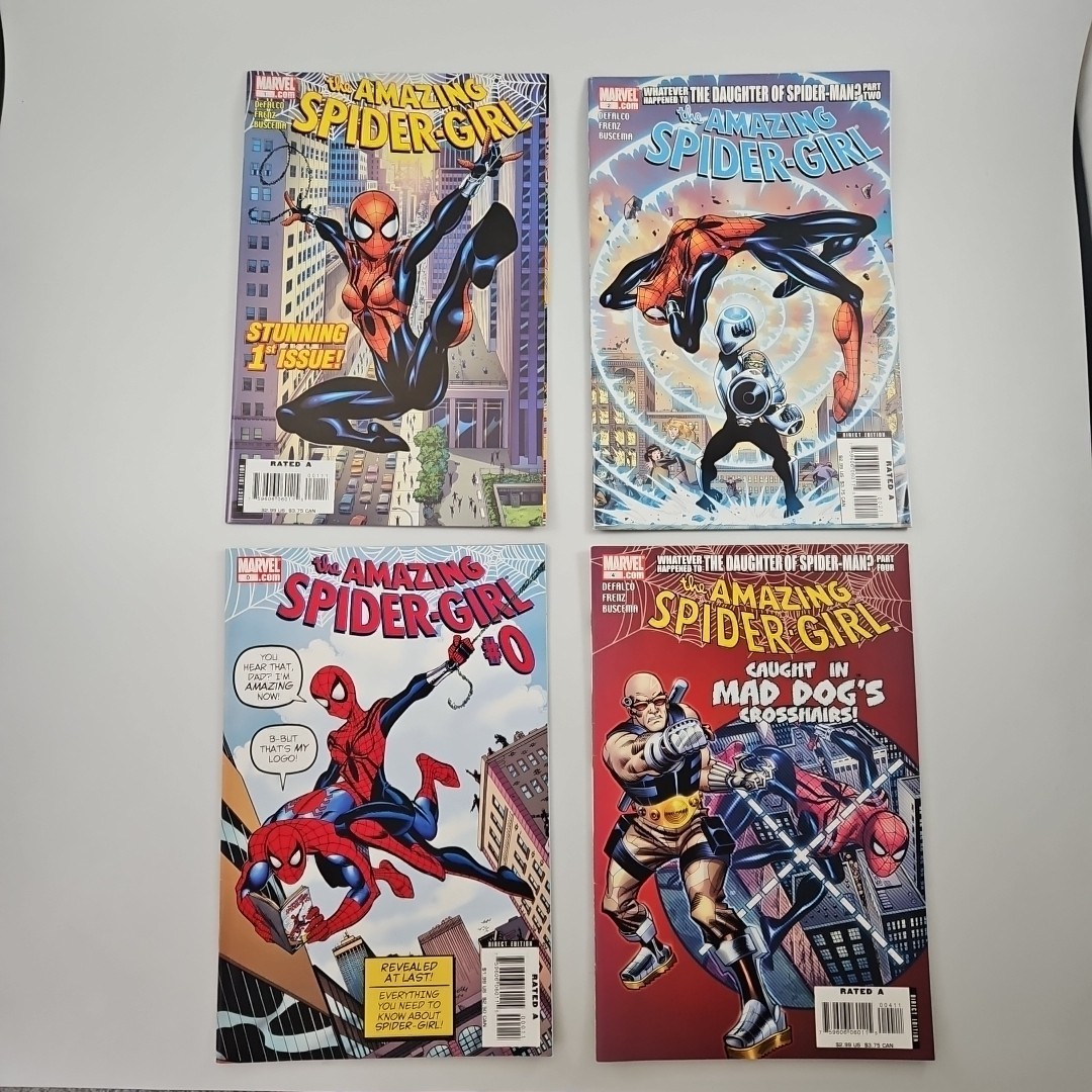 The Amazing Spider-Girl (2006-07) #0, 1, 2 & 4 Lot of 4 Marvel Comics The Amazing Spider-Girl (2006-07) #0, 1, 2 & 4 Lot of 4 Marvel Comics