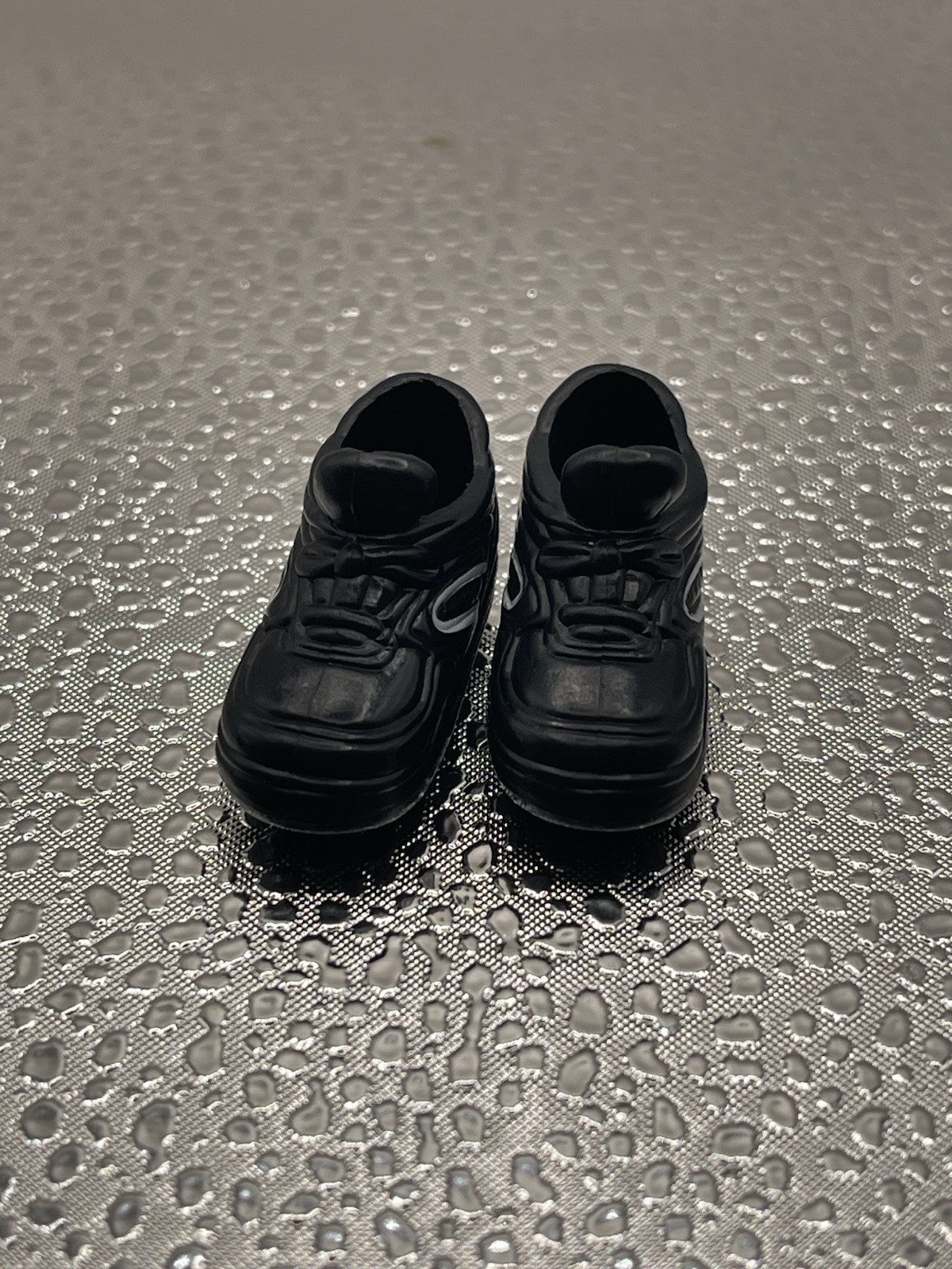 Barbie Liv Large Poseable Flat Foot Shoes Sneakers Black Soccer Cleats #13