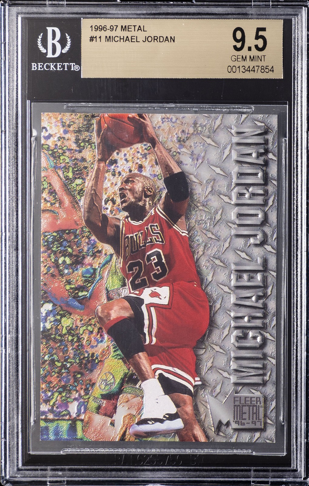 1996-97 METAL #11 MICHAEL JORDAN BGS 9.5