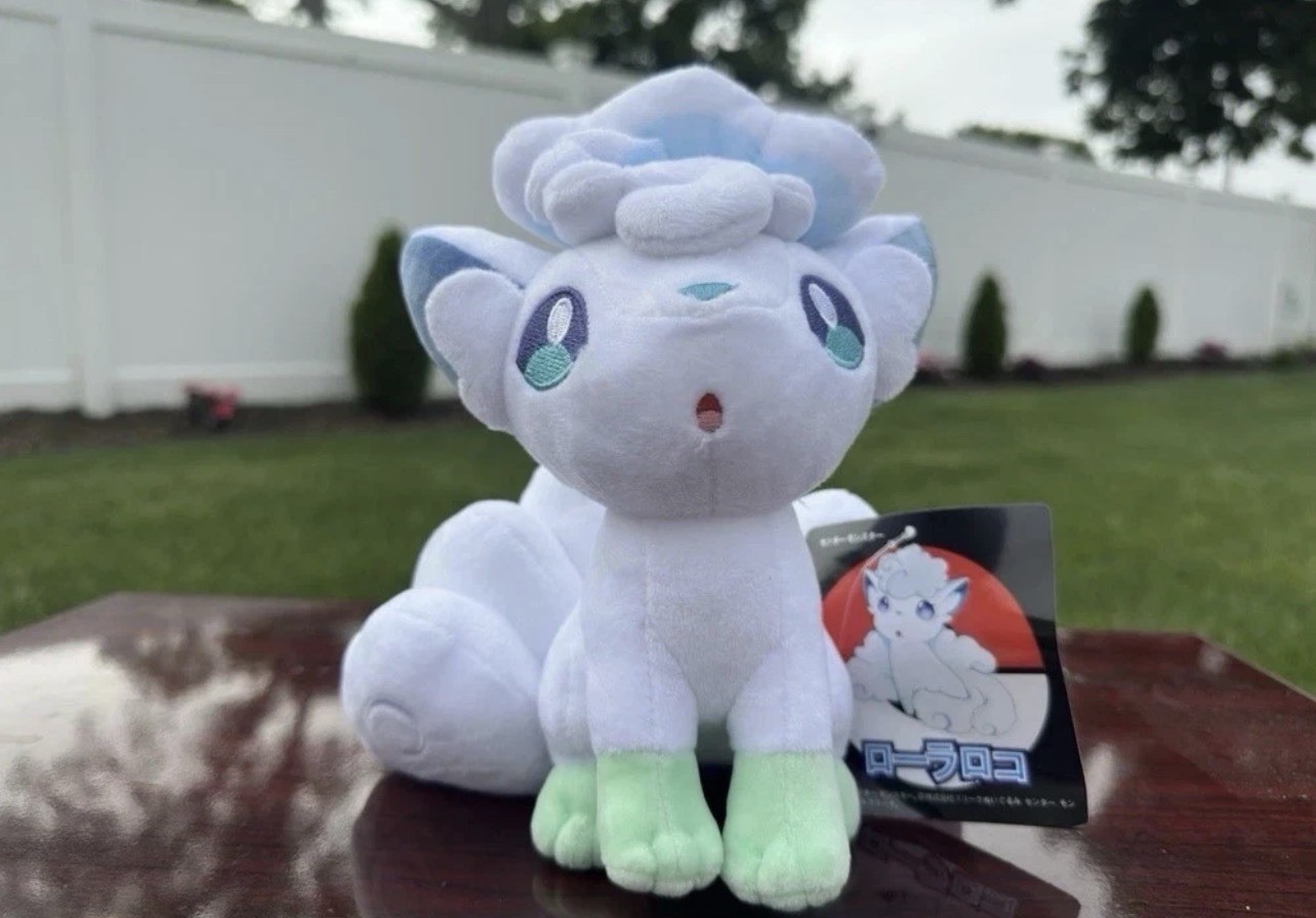 Alolan Vulpix Plush 9.8 Inch Soft Stuffed Cute 2026Pokemon Collectible Toy Gift