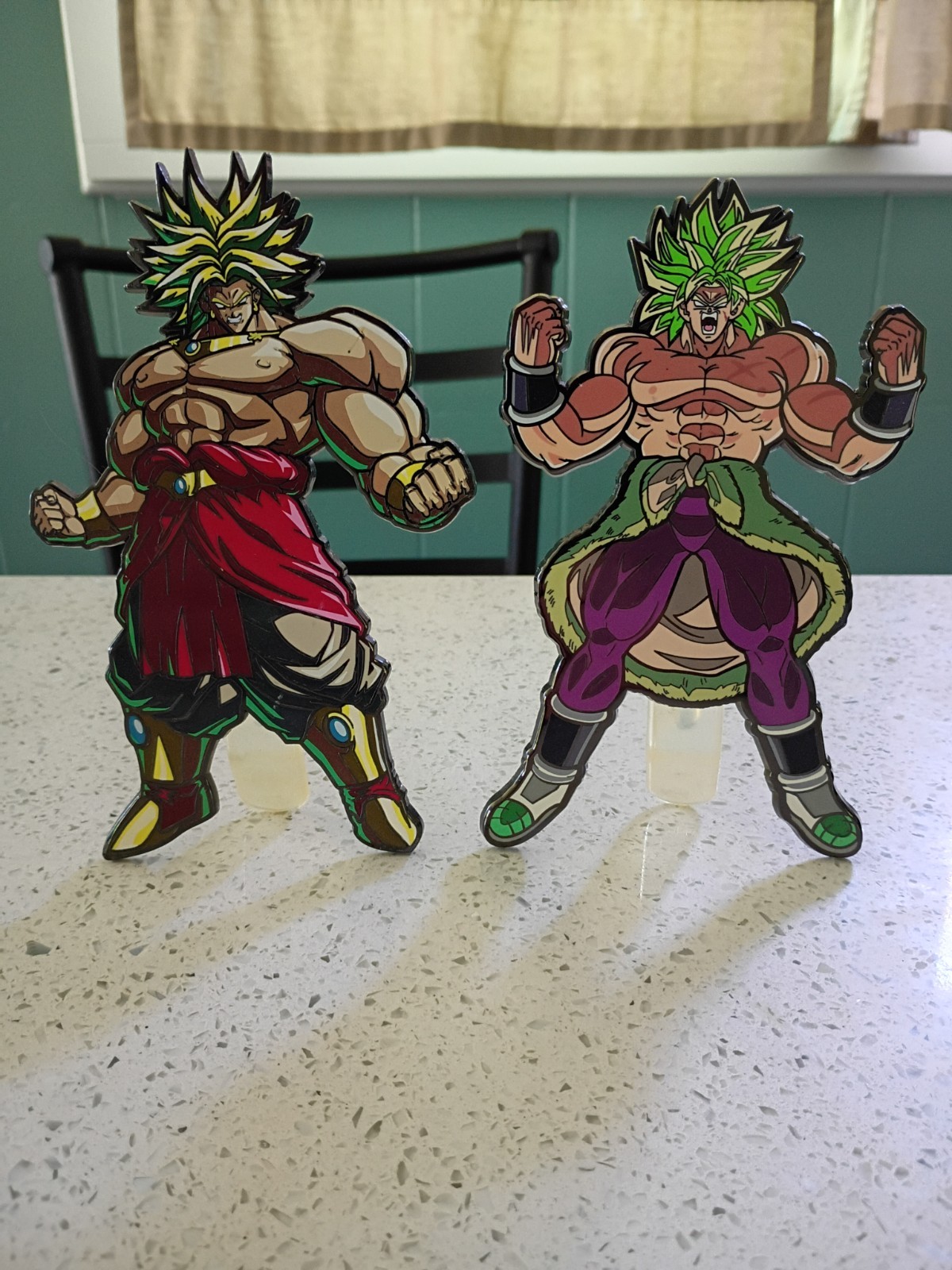 Used Dragon Ball Z Super Saiyan Broly Figpin X7 XL GameStop Exclusive Lot Of 2