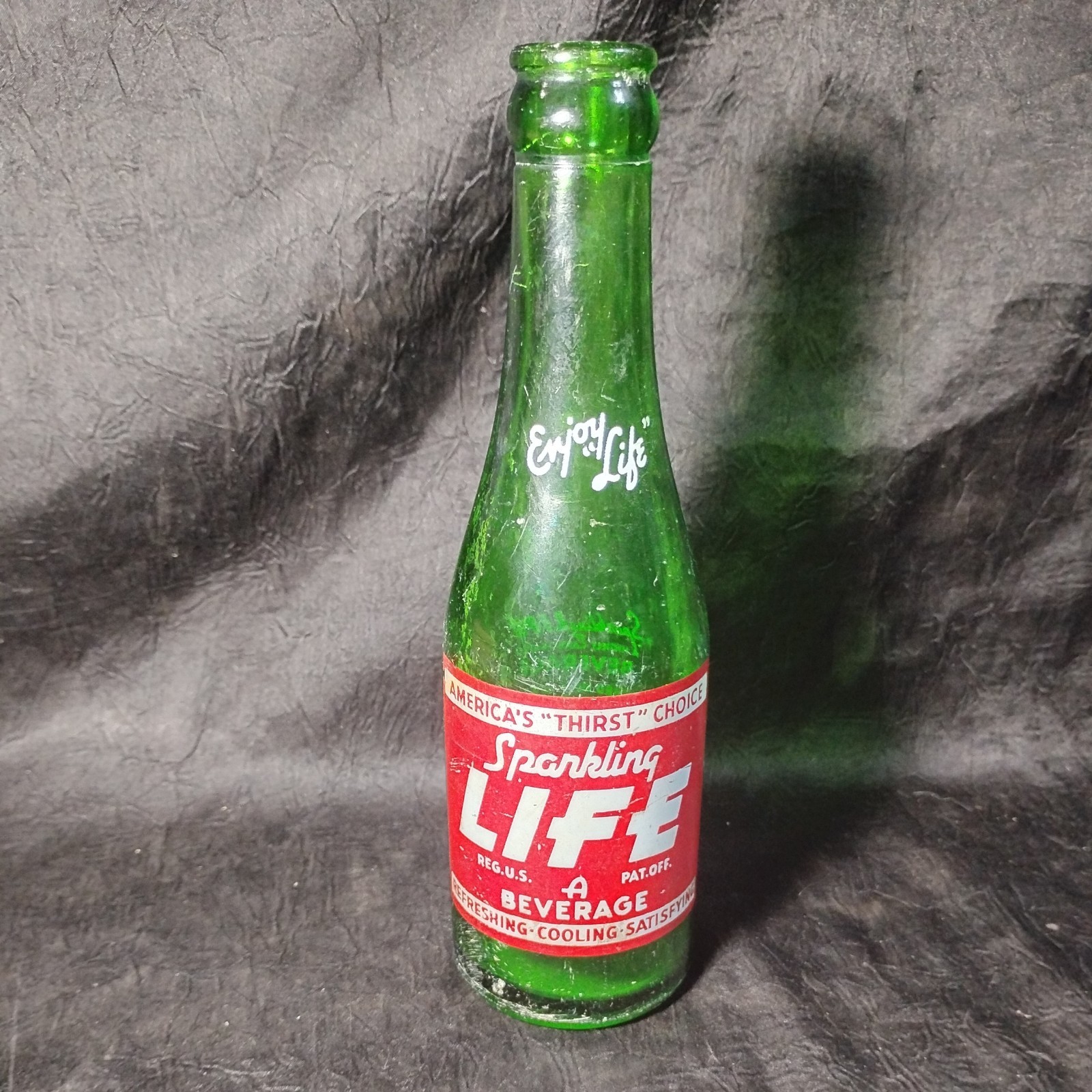 SPARKLING LIFE 7oz Soda Bottle ELKHART INDIANA Dr. Pepper Bottling Co. vtg old SPARKLING LIFE 7oz Soda Bottle ELKHART INDIANA Dr. Pepper Bottling Co. vtg old