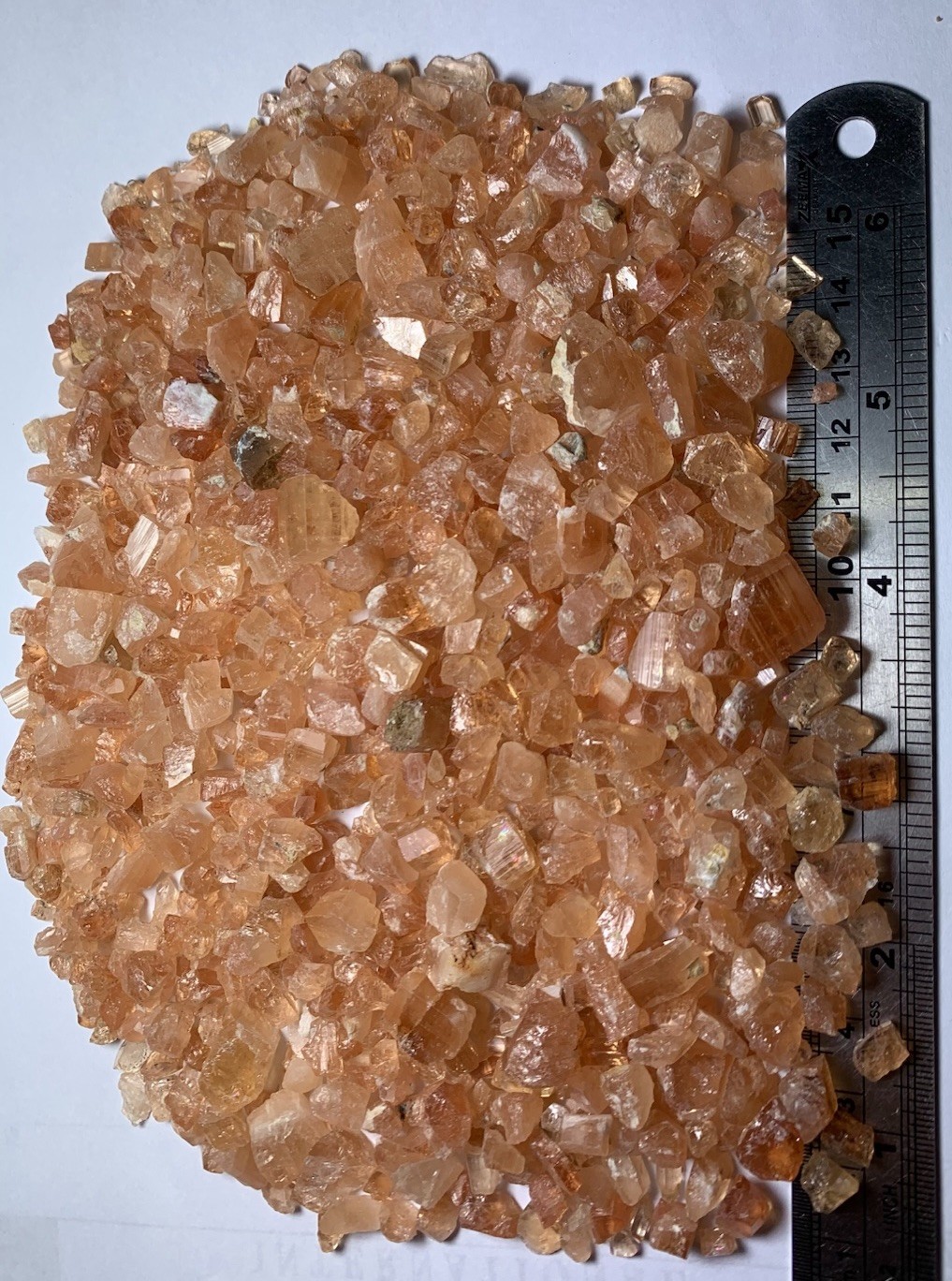 Lovely Orange Colour imperial Topaz Rough Lot From Katlang Pakistan 340-Gram