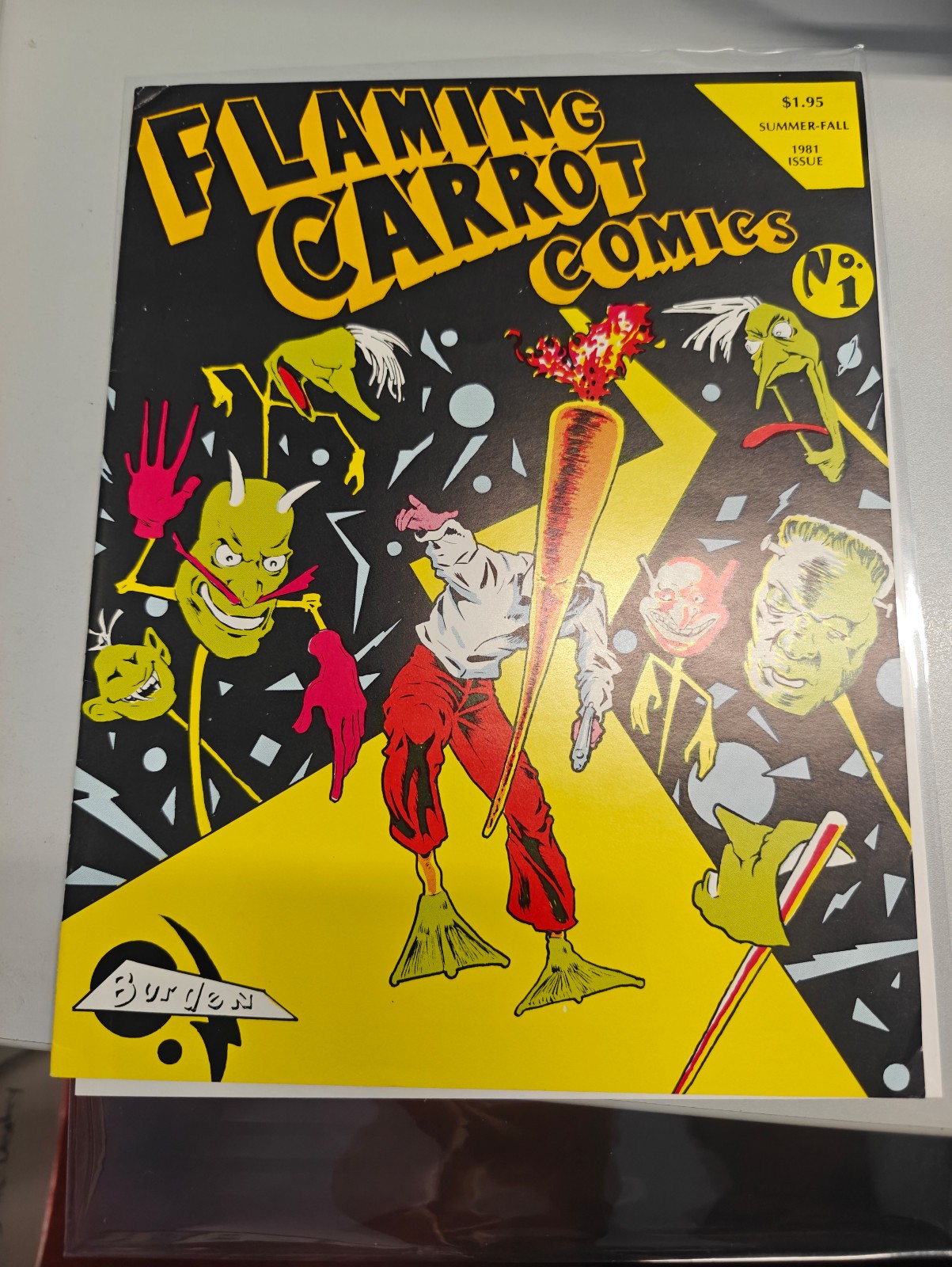 FLAMING CARROT COMICS #1 (1981) - GRADE 8.0 - KILLIAN BARRACKS FIRST SOLO TITLE