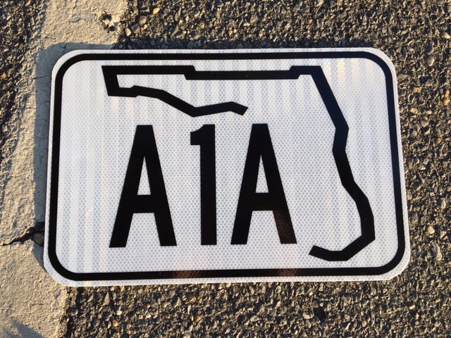 FLORIDA A1A Road Sign - 18\