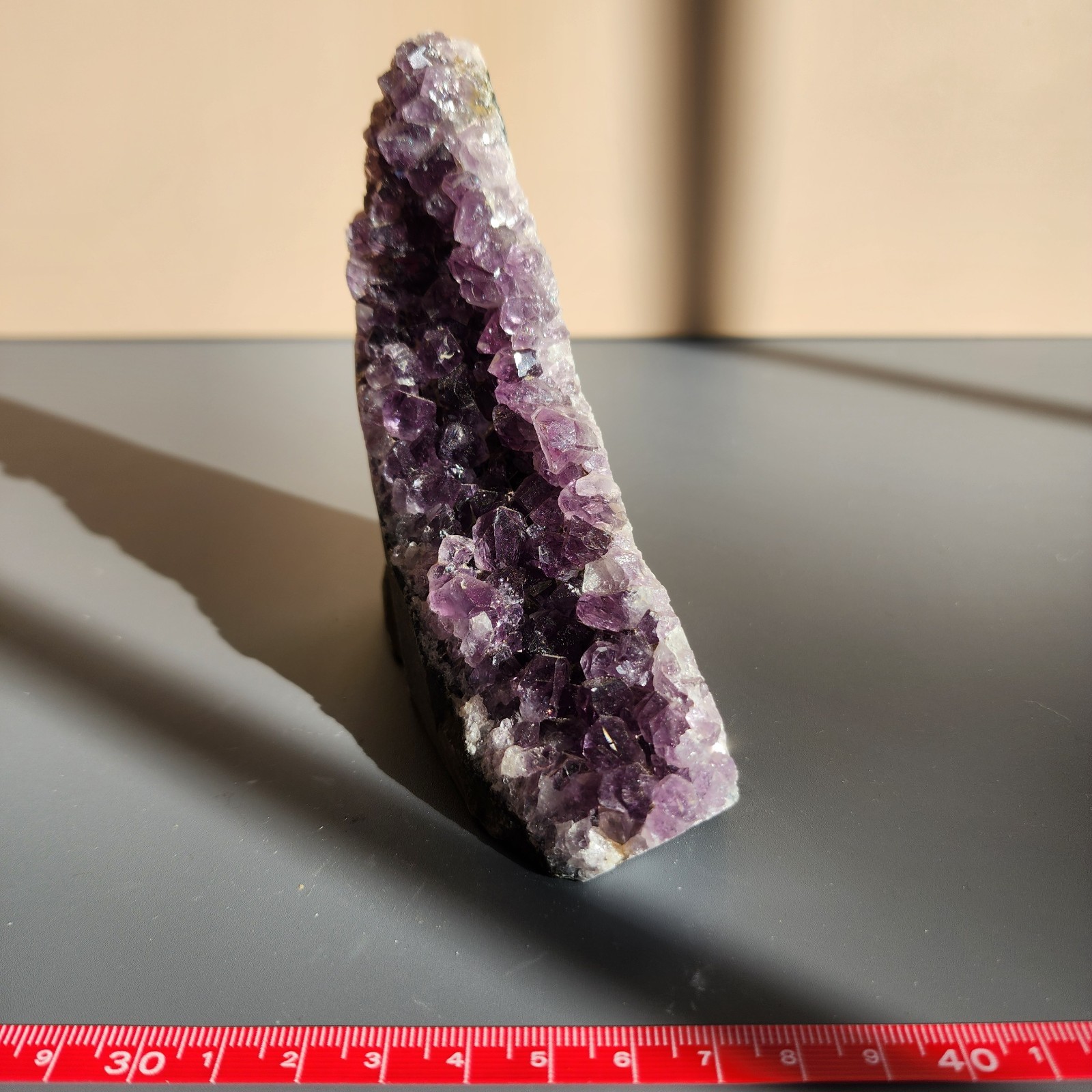 374g Natural Amethyst Cut Base Geode Cluster