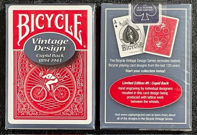 Bicycle Cupid Back (RED) Ohio printed playing cards