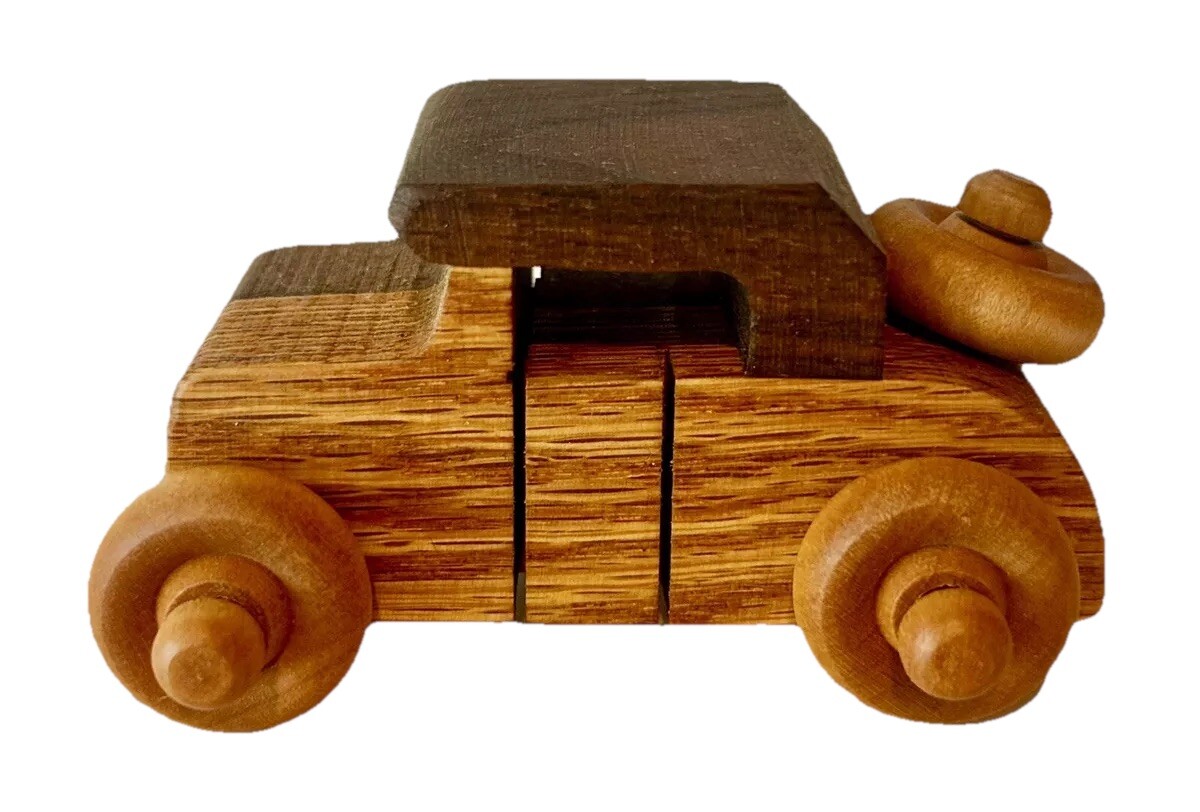 Magnificent Steve Baldwin Handmade Wooden Classic Car Collectible 3.75”L Magnificent Steve Baldwin Handmade Wooden Classic Car Collectible 3.75”L