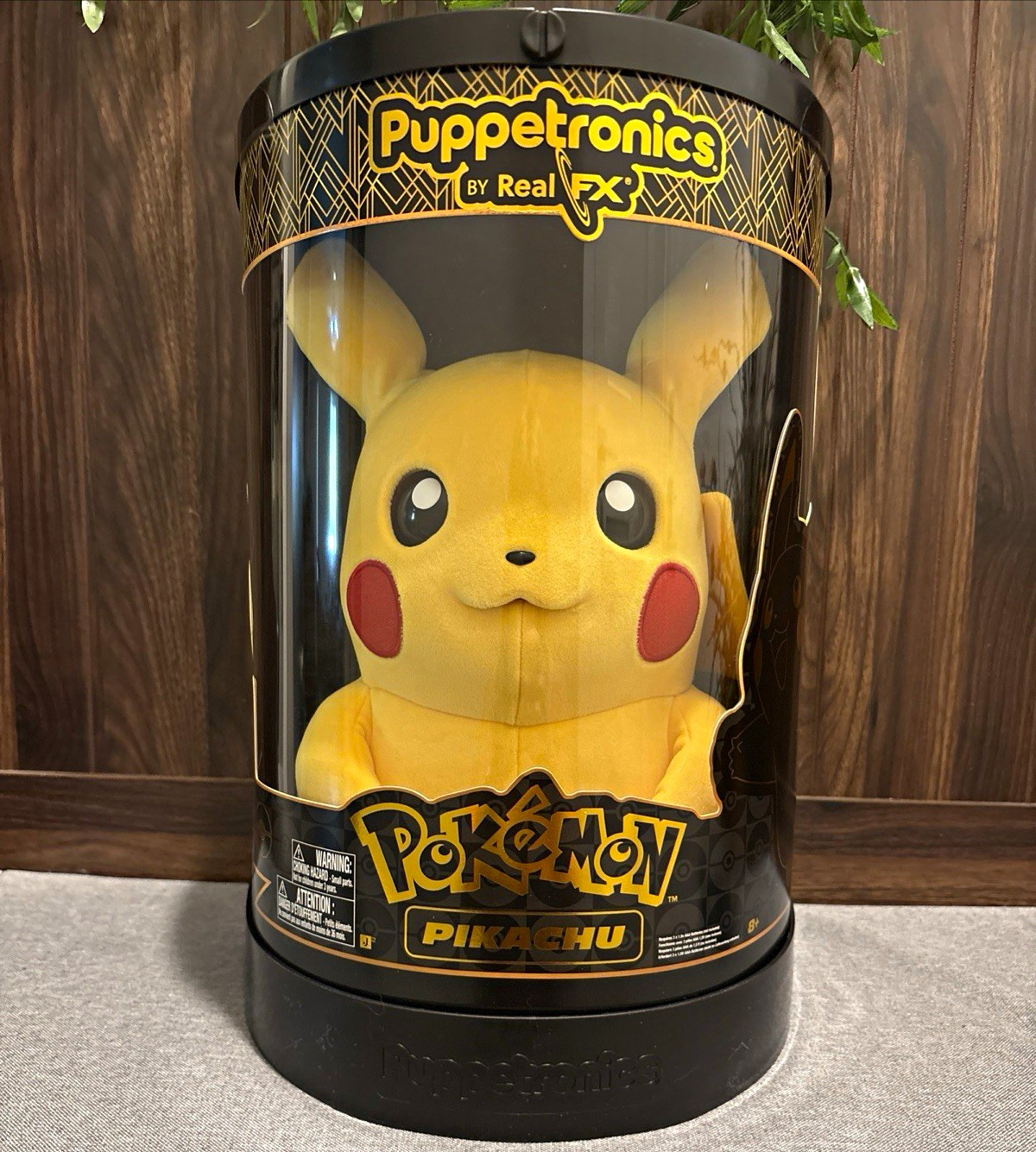 Real FX Puppetronics Pokémon Pikachu Plush Toy Yellow Red Black