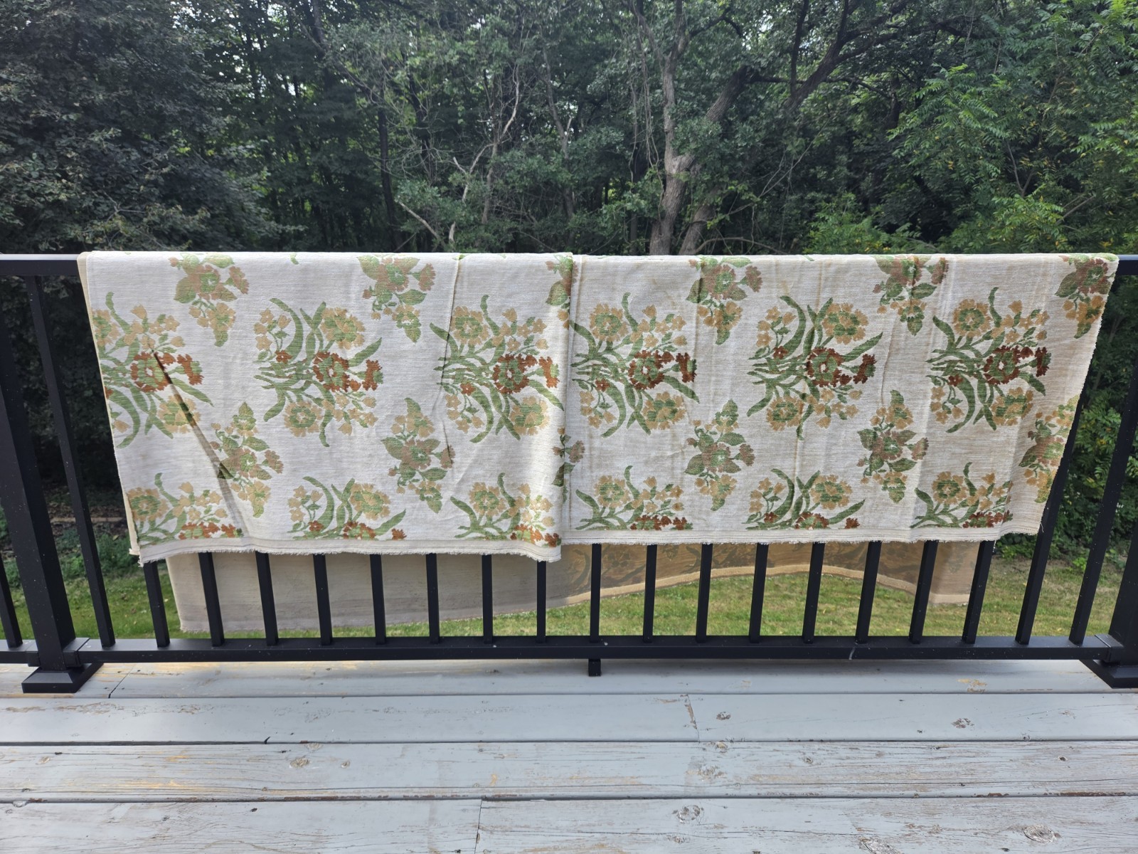 Vintage Upholstery Fabric 4 yd x 55