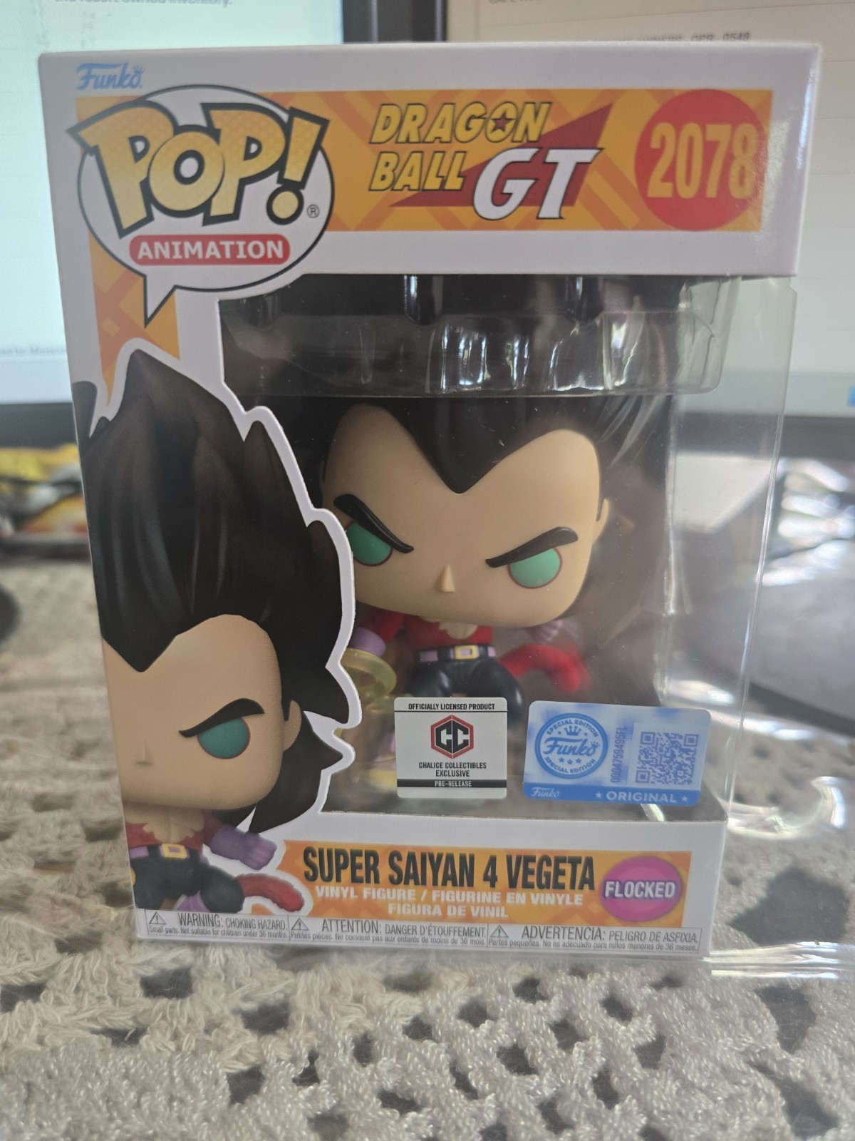 *PR*Funko Pop Vinyl: Dragon Ball - Super Saiyan 4 Vegeta (Flocked) - Chalice... *PR*Funko Pop Vinyl: Dragon Ball - Super Saiyan 4 Vegeta (Flocked) - Chalice...