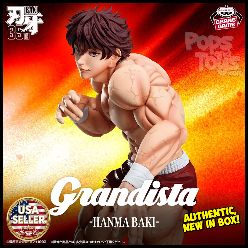 US SELLER- Banpresto Baki 35th Anniversary Grandista HANMA BAKI Figure Authentic US SELLER- Banpresto Baki 35th Anniversary Grandista HANMA BAKI Figure Authentic