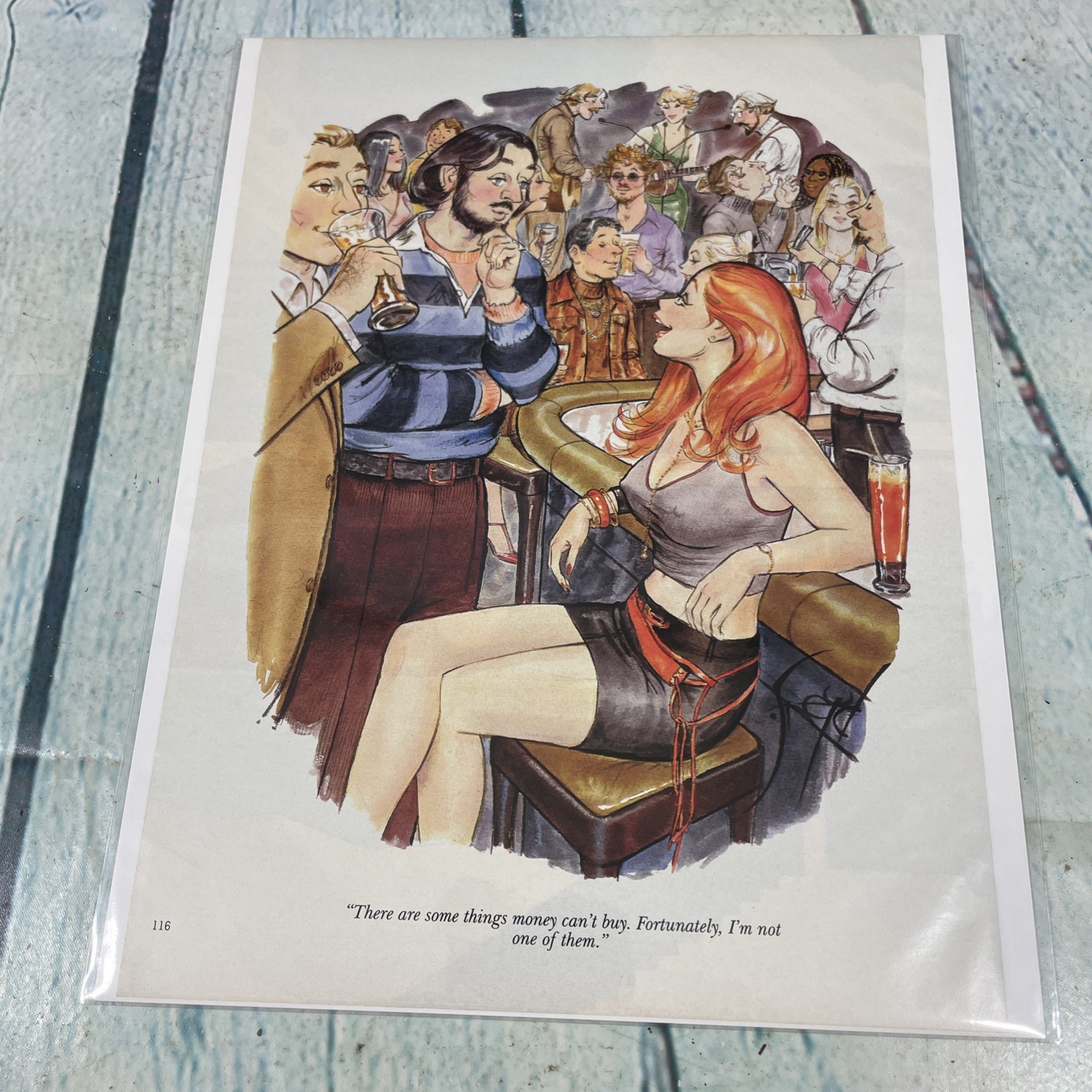 2002 Sexy Adult Cartoon Tavern Vintage Print Ad/Poster Pinup Art Magazine Page