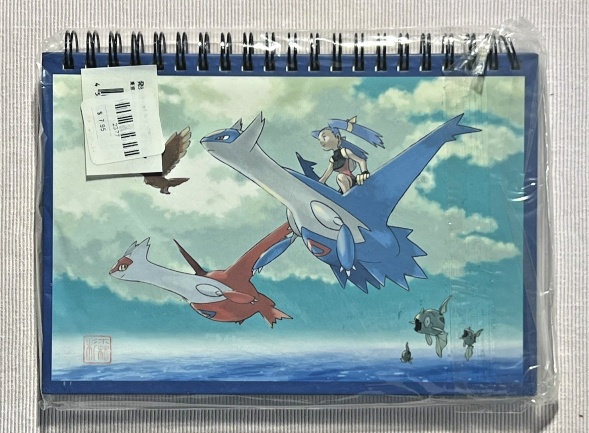 Vintage 2002 Pokemon Center Japan Latias Latios Spiral Notebook sealed Sugimori Vintage 2002 Pokemon Center Japan Latias Latios Spiral Notebook sealed Sugimori