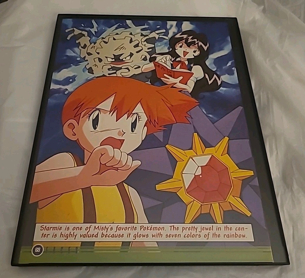 Pokemon Misty Starmie Faces Magazine Print Ad Framed 2000 8.5X11 Pokemon Misty Starmie Faces Magazine Print Ad Framed 2000 8.5X11