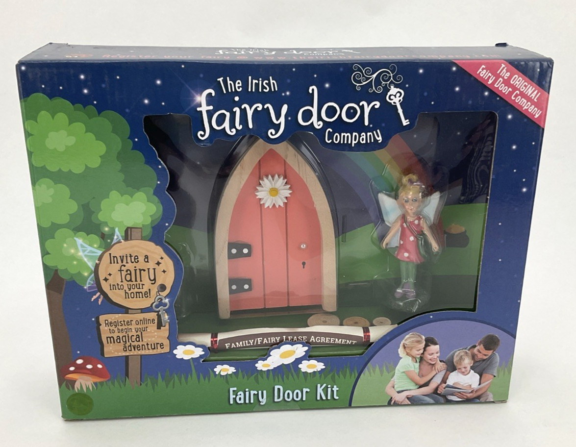 The Irish Fairy Door Company - Fairy Door Welcome Kit - Pink The Irish Fairy Door Company - Fairy Door Welcome Kit - Pink