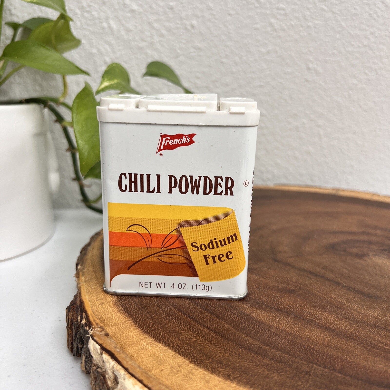 Vintage French\'s Chili Powder tin collectible Empty Vintage French\'s Chili Powder tin collectible Empty