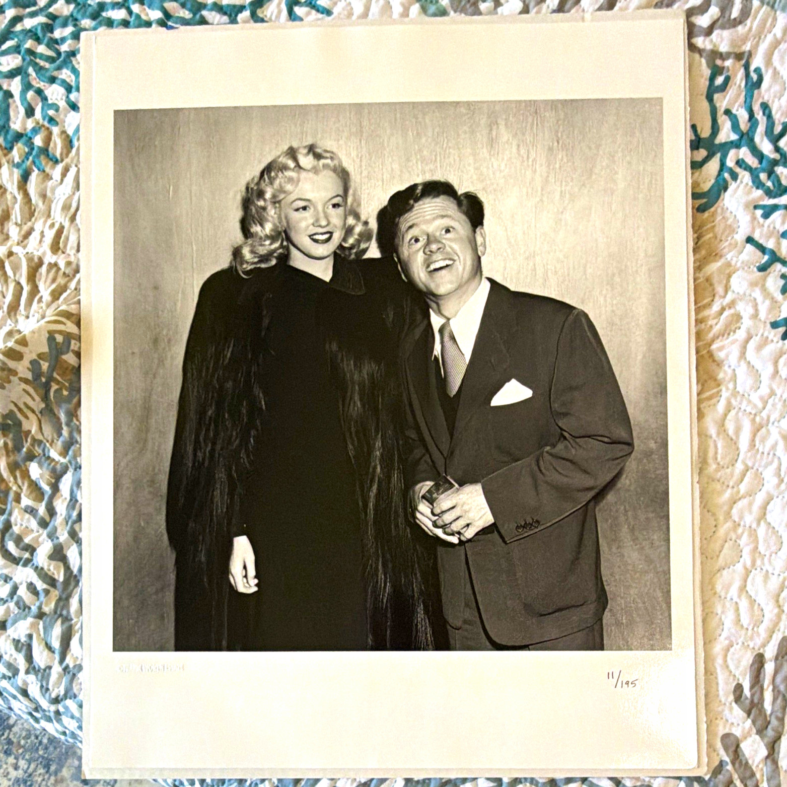Marilyn Monroe Mickey Rooney Limited Edition Photograph Frank Worth Estate 16x20 Marilyn Monroe Mickey Rooney Limited Edition Photograph Frank Worth Estate 16x20