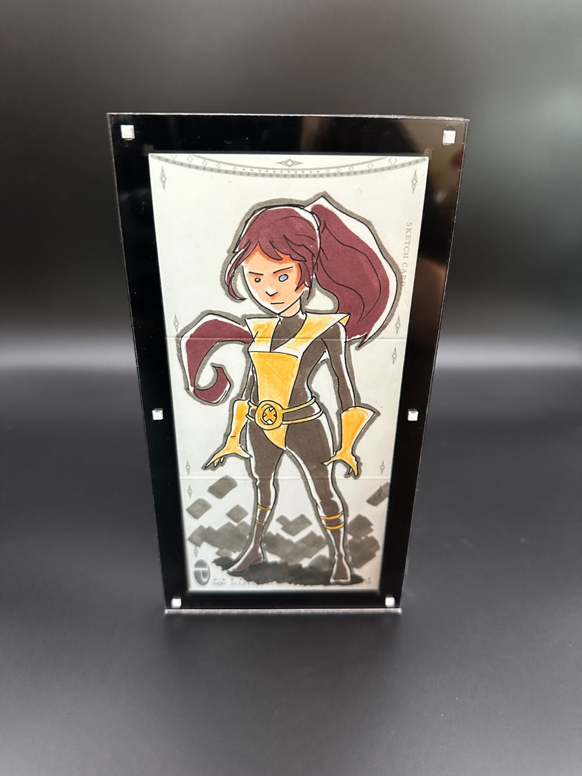 Marvel Magnetic Sketch Booklet Card Holder Display Case 3 Panel Black Marvel Magnetic Sketch Booklet Card Holder Display Case 3 Panel Black