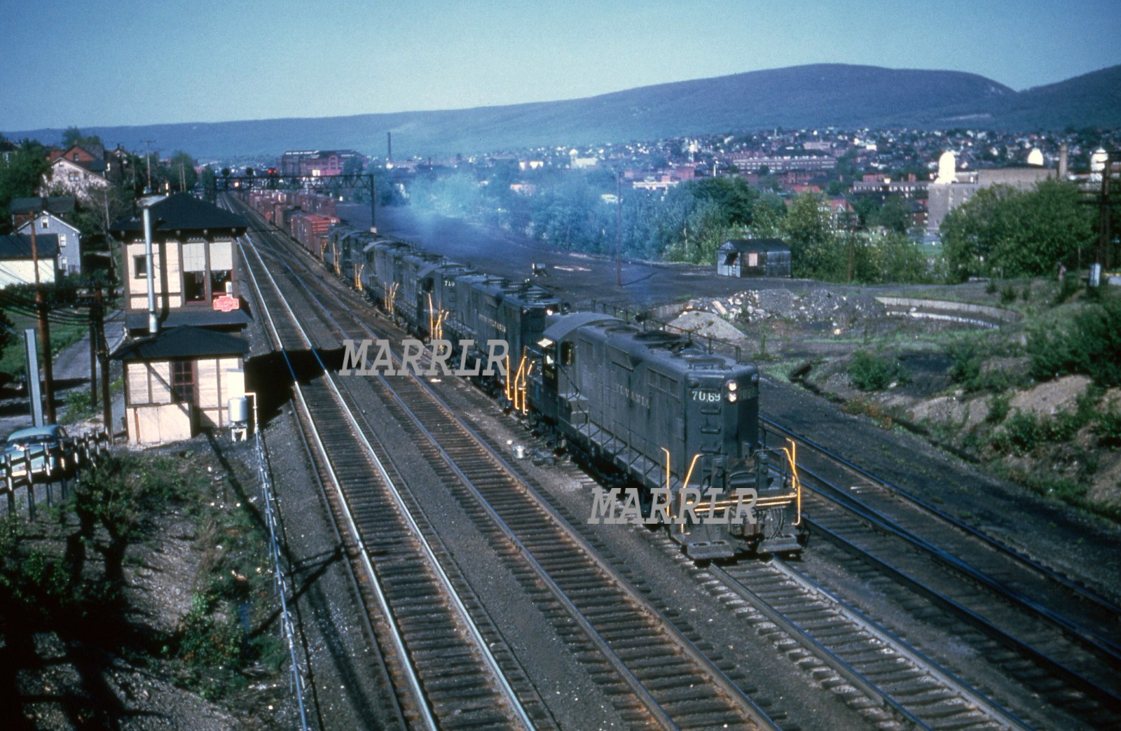 RR Photo-PENNSYLVANIA PRR 7069 GP9 Action at Altoona Pa RR Photo-PENNSYLVANIA PRR 7069 GP9 Action at Altoona Pa