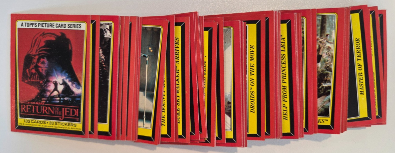 1983 Topps Star Wars Return Of The Jedi Series 1 Near Complete Card Set 103 /132