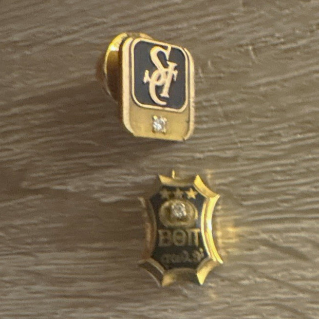 Rare Antique 1915 Beta Theta Pi Pledge 14k Gold Badge 14k SCI Gold Badge