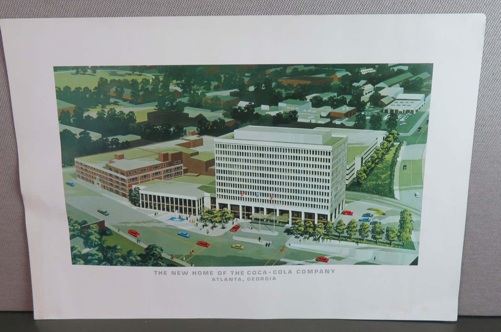 ORIGINAL 1960'S COCA COLA COMPANY NEW HOME ATLANTA, GEORGIA PRINT ORIGINAL 1960'S COCA COLA COMPANY NEW HOME ATLANTA, GEORGIA PRINT