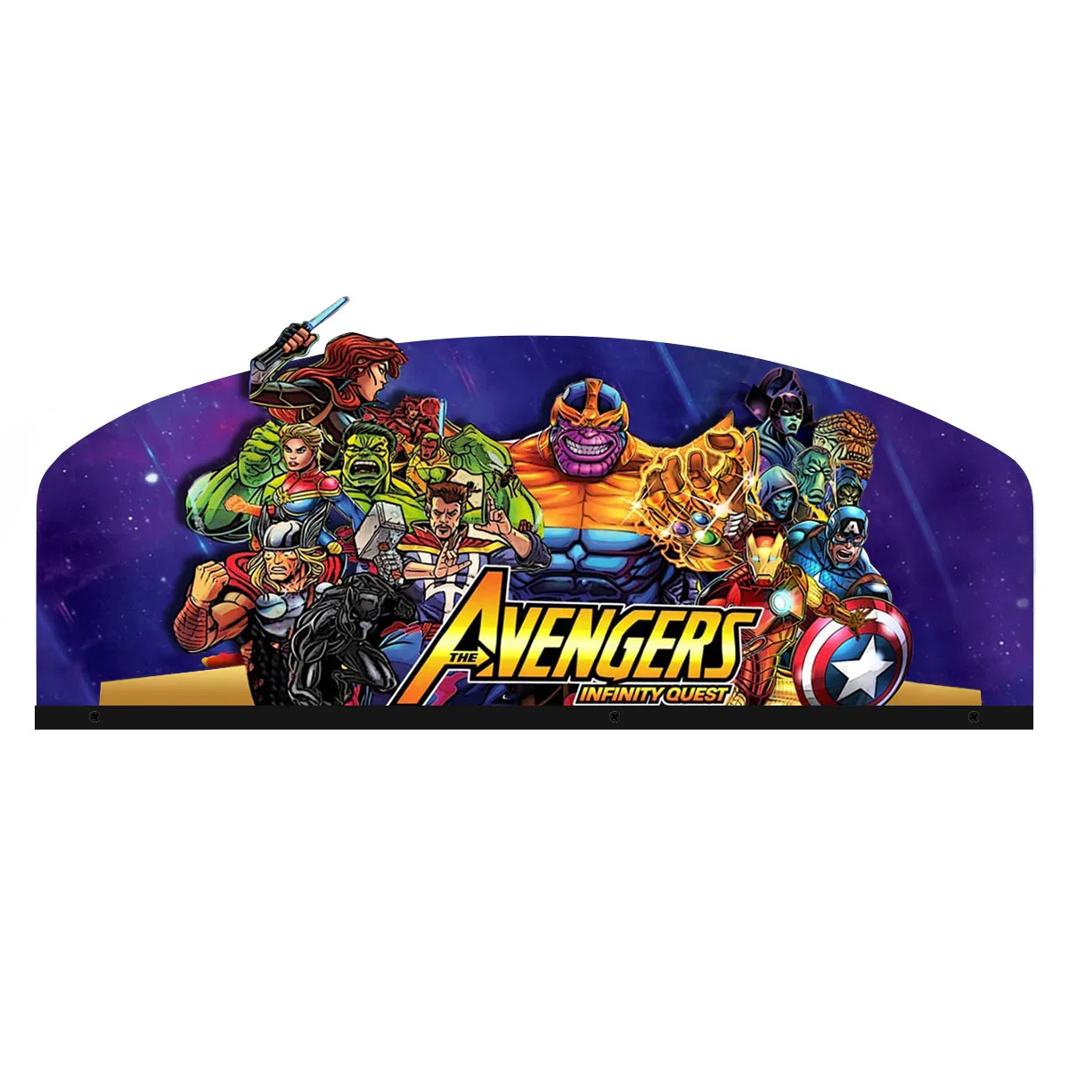 Avengers Infinity Quest Pinball Topper Acrylic RGB Topper for Pinball Machine--