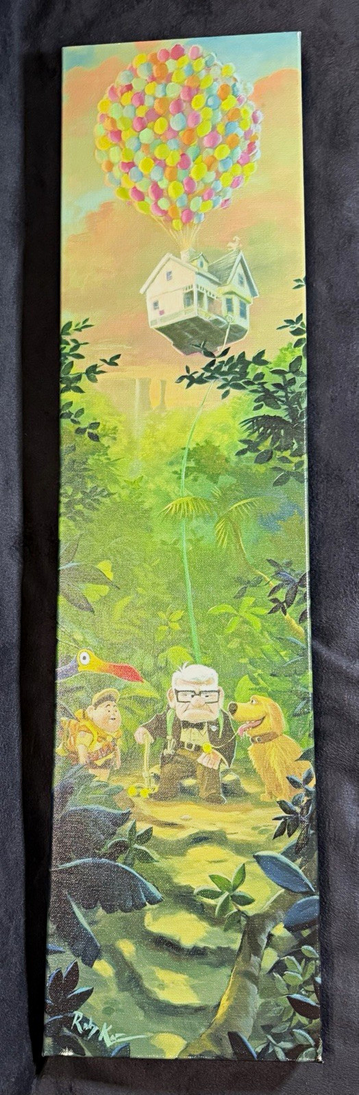 Disney Fine Art Carl's New Adventure by Rob Kaz Giclée Canvas 25x7 COA Up Disney Fine Art Carl's New Adventure by Rob Kaz Giclée Canvas 25x7 COA Up
