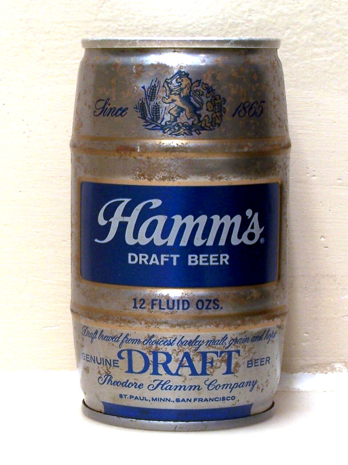 HAMM'S Draft Barrel C/S beer can