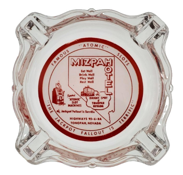 Vintage Ashtray / Mizpah Hotel / \ Vintage Ashtray / Mizpah Hotel / \