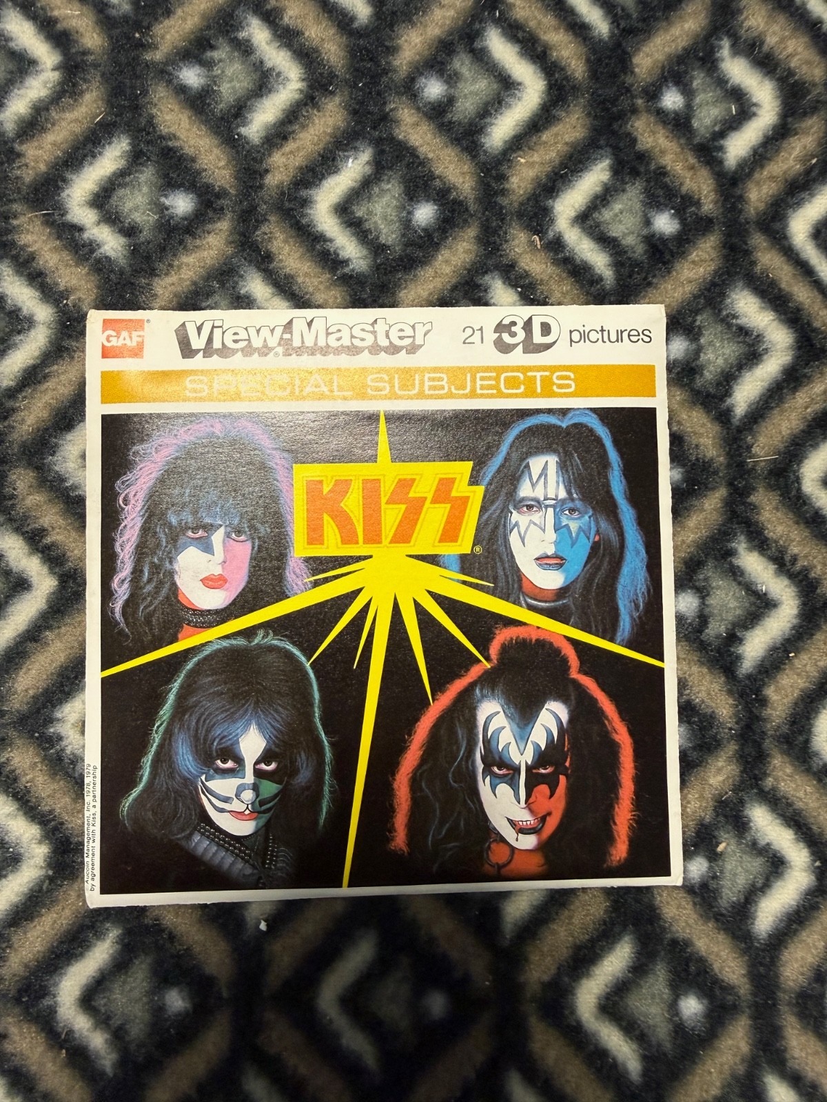 Vintage 1978-1979 View-Master 3D KISS Packet  Set of 3